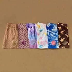 Eric Emanuel sweatpants EE print shorts printed logo mesh drawstring American shorts-2438  