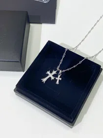 Chrome Heart Cross Necklace-3778  