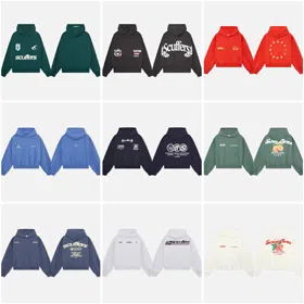 Scuffers Casual Loose-Fit Hoodie with Letter Print-6018  